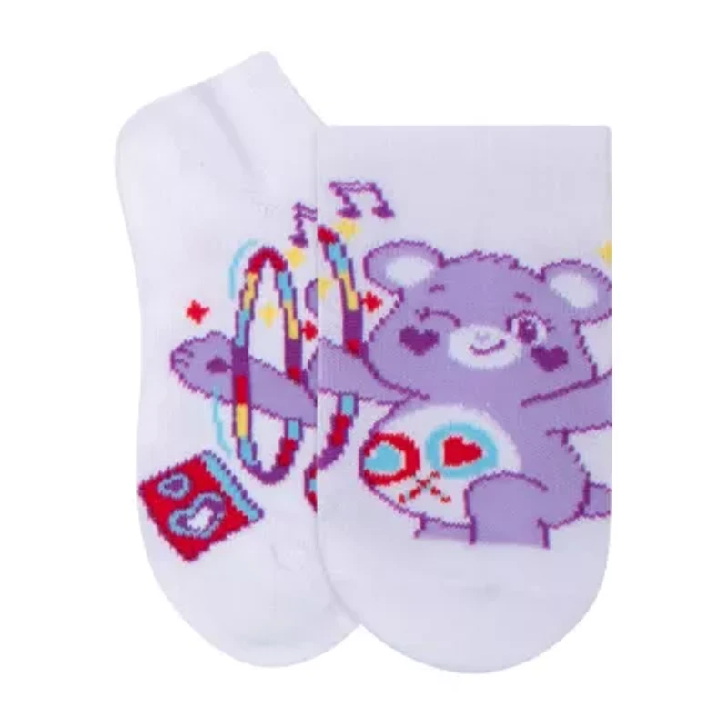 Little & Big Kid Girls 6 Pair Care Bears No Show Socks
