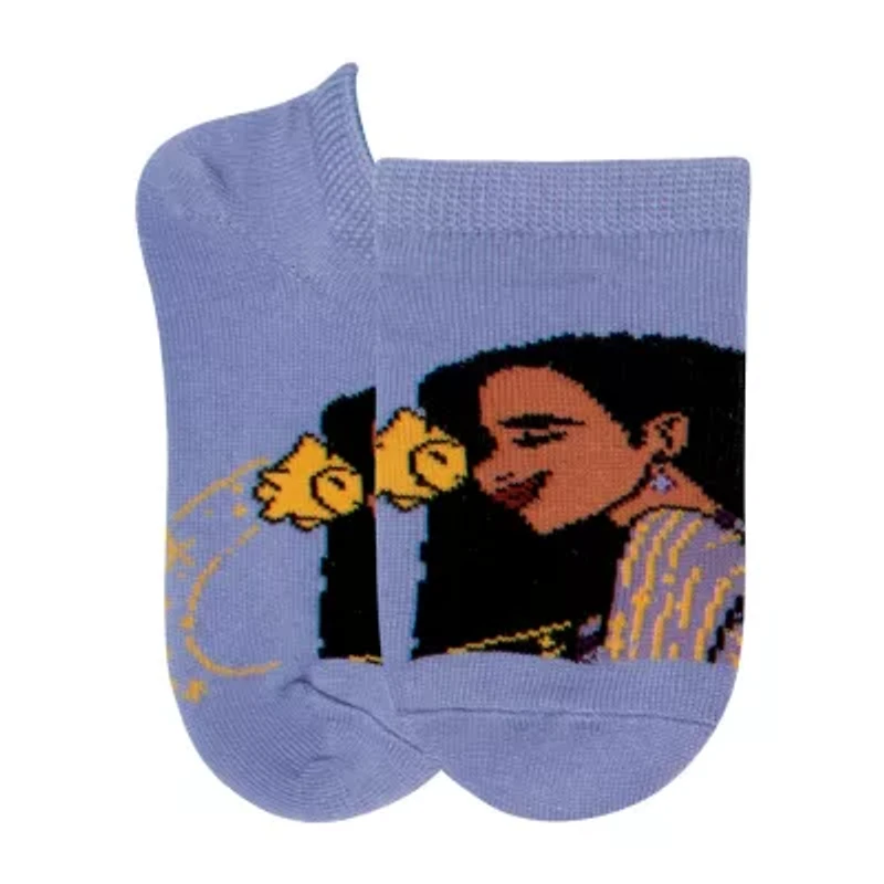 Little & Big Kid Girls 6 Pair Wish No Show Socks