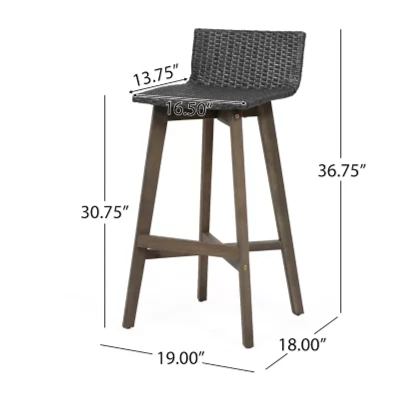 La Brea 2-pc. Bar Stool