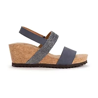 Muk Luks Womens Wendy Wedge Sandals