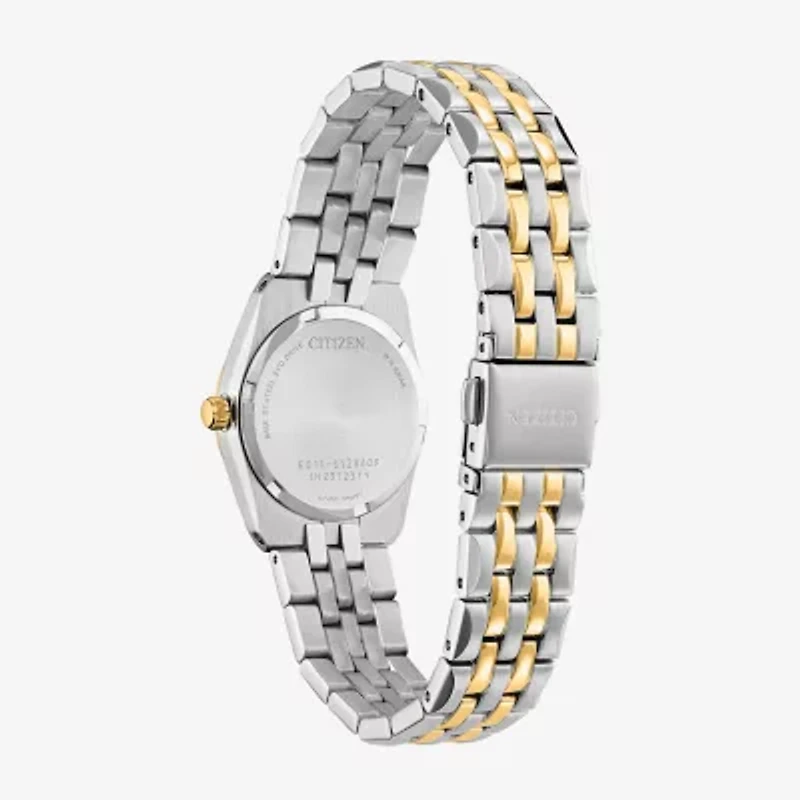 Citizen Corso Womens Two Tone Stainless Steel Bracelet Watch Ew2299-50e