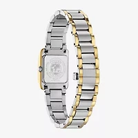 Citizen Bianca Womens Diamond Accent Two Tone Stainless Steel Bracelet Watch Ew5554-58d