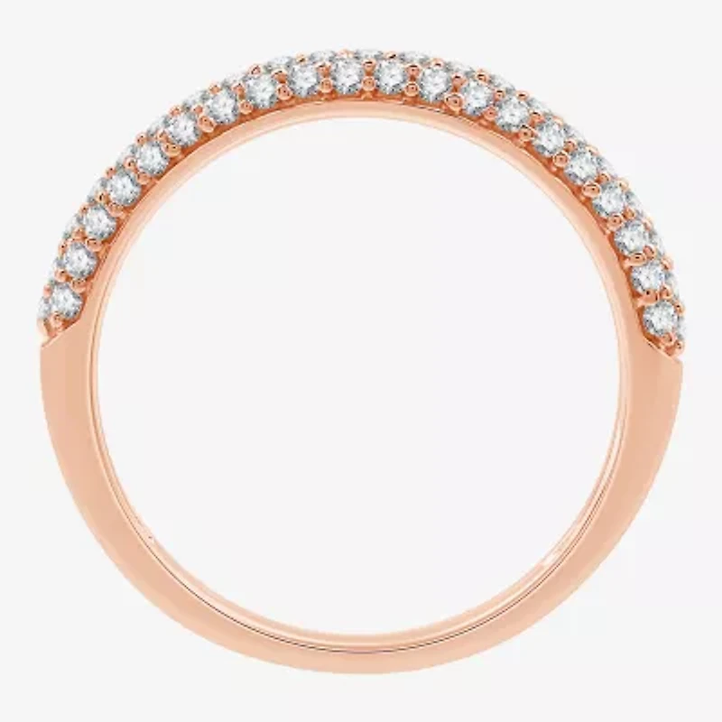 Womens 1/2 CT. T.W. Lab Grown White Diamond 10K Gold Wedding Engagement Ring