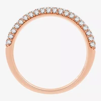 Womens 1/2 CT. T.W. Lab Grown White Diamond 10K Gold Wedding Engagement Ring