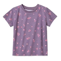 Okie Dokie Toddler Girls Round Neck Short Sleeve Regular Fit Graphic T-Shirt