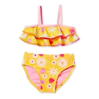 Okie Dokie Toddler & Little Girls Floral 2-pc. Bikini Set