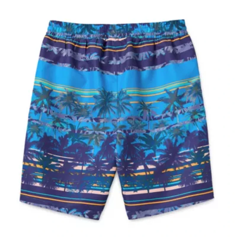 Thereabouts At The Knee Boxer Brief Lined Little & Big Kid Boys Board Shorts