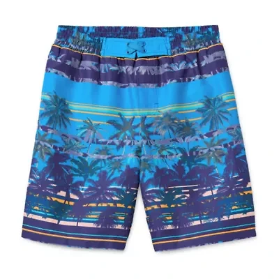 Thereabouts At The Knee Boxer Brief Lined Little & Big Kid Boys Board Shorts
