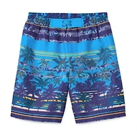 Thereabouts At The Knee Boxer Brief Lined Little & Big Kid Boys Board Shorts