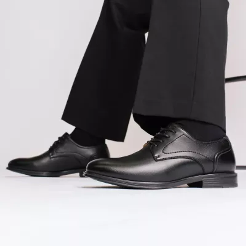 Vance Co Barclay Mens Almond Closed Toe Oxford Shoes