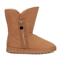Olivia Miller Womens Aneira Flat Heel Booties