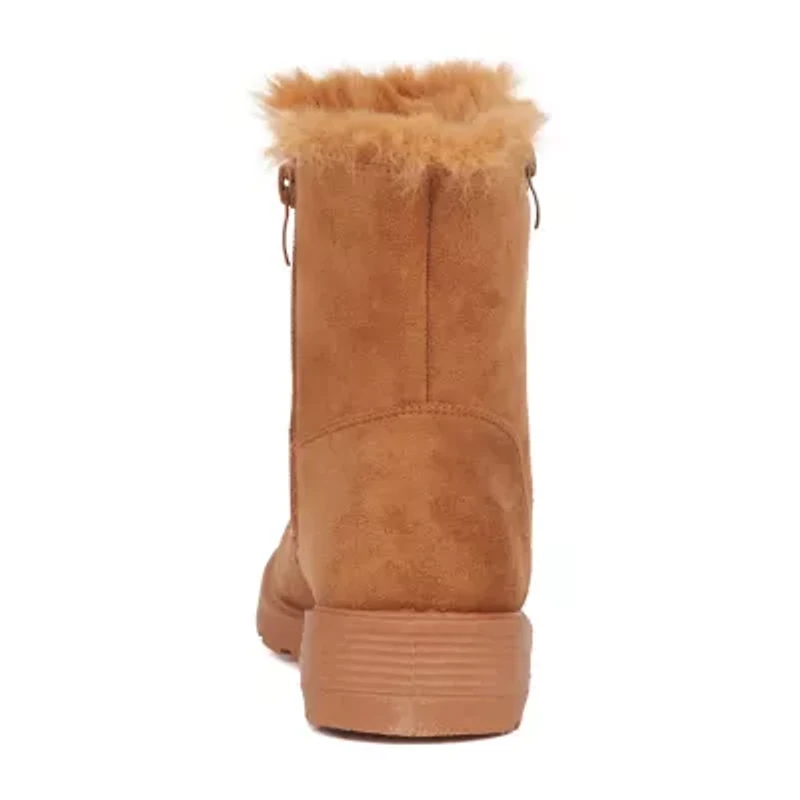 Olivia Miller Womens Ginevra Flat Heel Booties