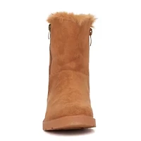 Olivia Miller Womens Ginevra Flat Heel Booties