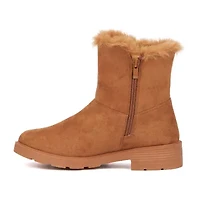 Olivia Miller Womens Ginevra Flat Heel Booties