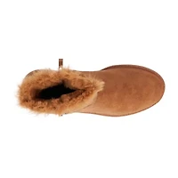 Olivia Miller Womens Ginevra Flat Heel Booties