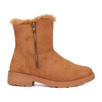 Olivia Miller Womens Ginevra Flat Heel Booties