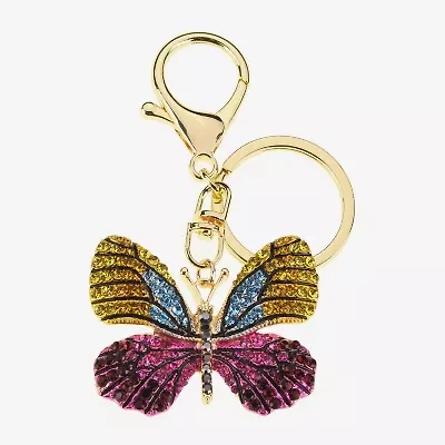 Bijoux Bar Gold Tone Butterfly Bag Charm