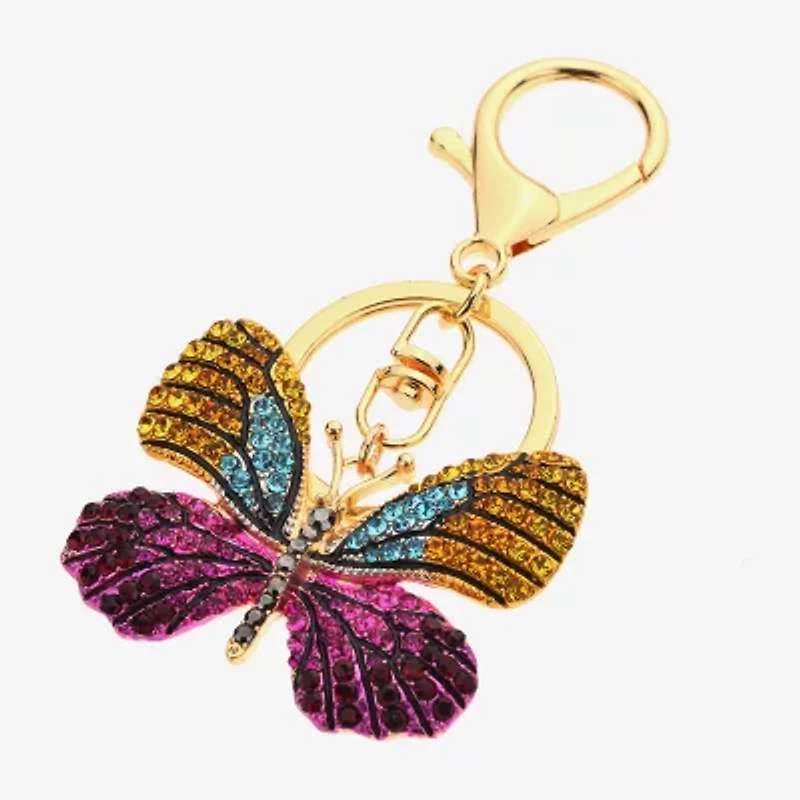 Bijoux Bar Gold Tone Butterfly Bag Charm