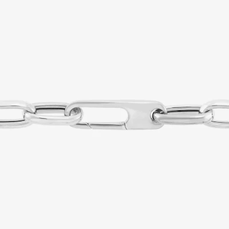Limited Quantities! Womens Sterling Silver 7.5 Inch Semisolid Paperclip Chain Bracelet