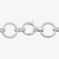 Limited Quantities! Womens Sterling Silver 7.5 Inch Hollow Link Chain Bracelet