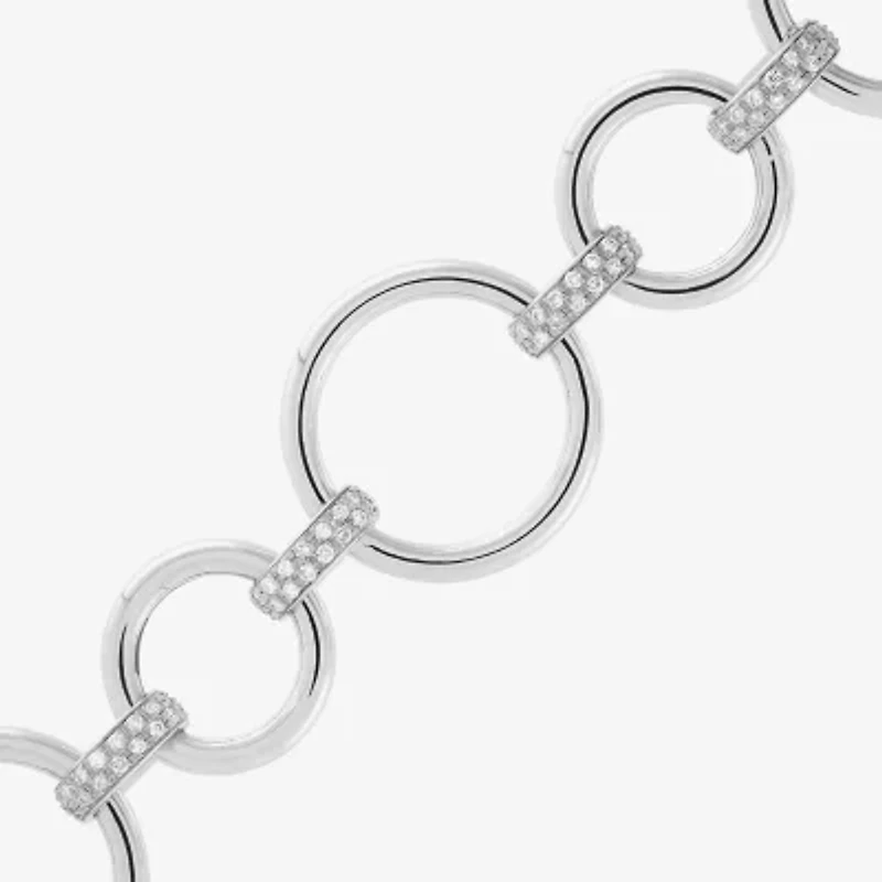 Limited Quantities! Womens Sterling Silver 7.5 Inch Hollow Link Chain Bracelet