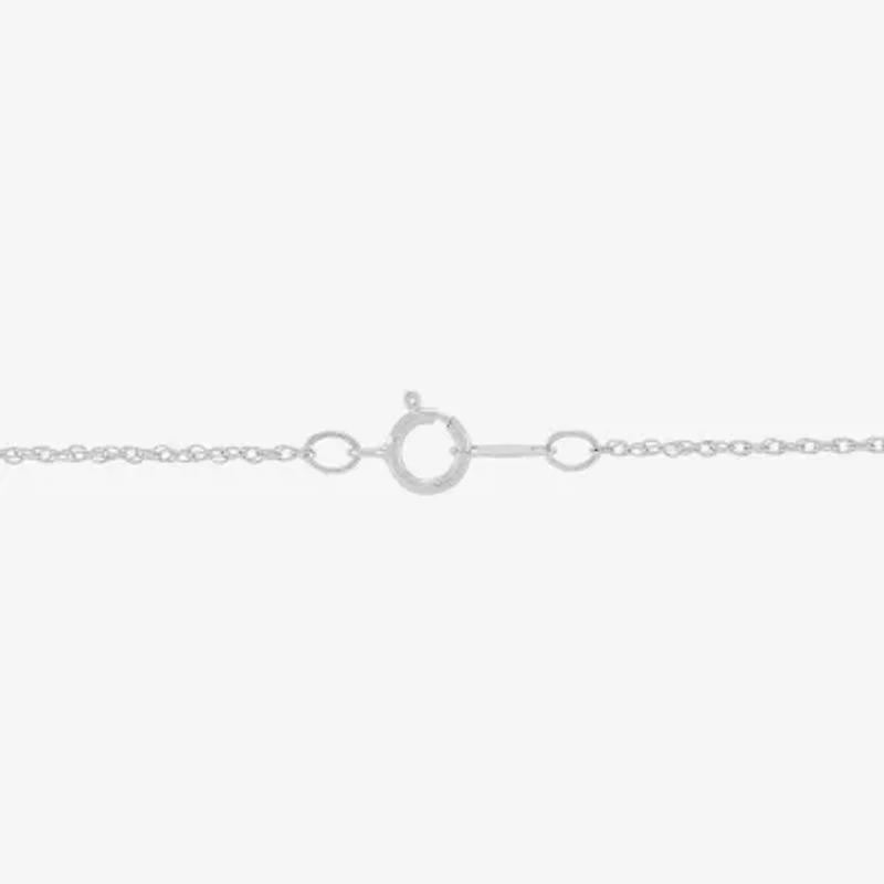 Limited Quantities! Womens 1/5 CT. Natural White Diamond Sterling Silver Round 18 Inch Pendant Necklace
