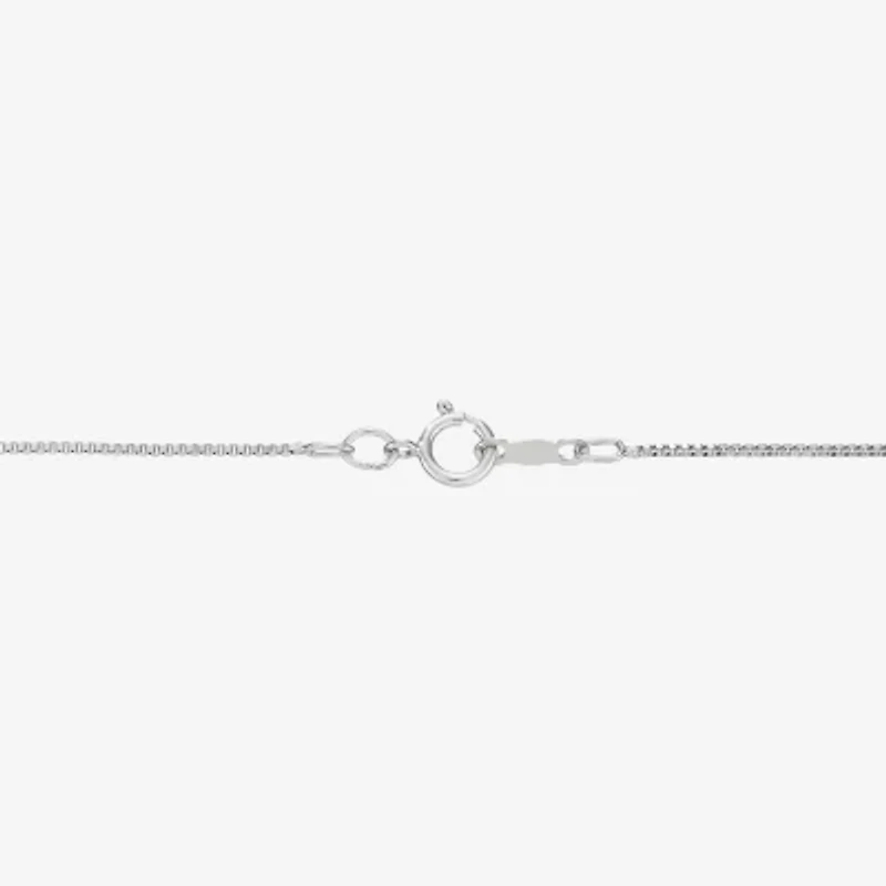 Limited Quantities! Womens White Diamond Sterling Silver 18 Inch Locket Necklace