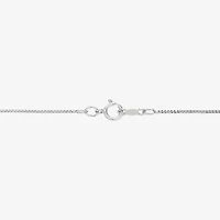 Limited Quantities! Womens White Diamond Sterling Silver 18 Inch Locket Necklace
