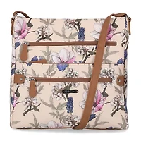 Multi Sac Lorraine Floral Print Large Crossbody Bag