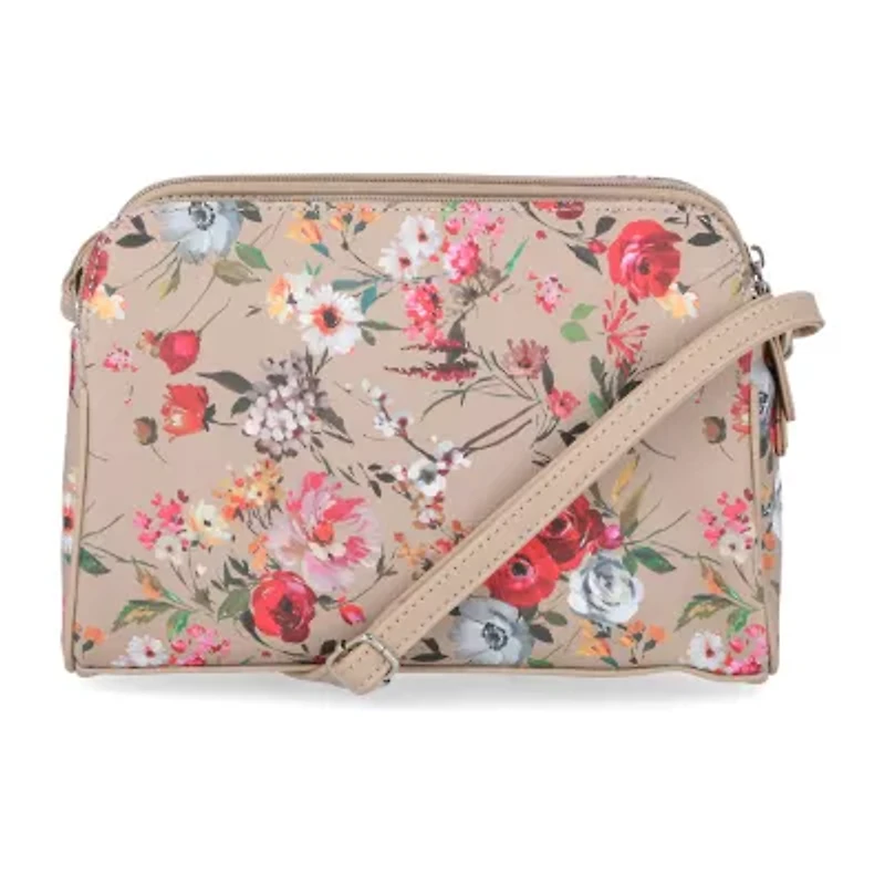 Multi Sac Windsor Flroal Print Crossbody Bag