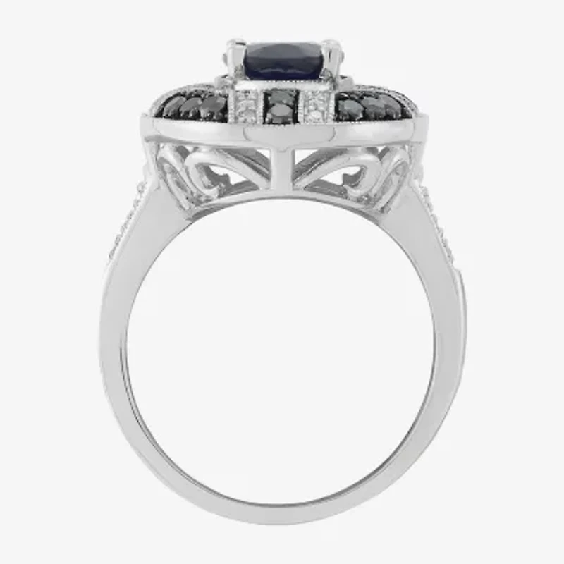 Limited Quantities! Womens 5/8 CT. T.W. Genuine Blue Sapphire Sterling Silver Oval Cocktail Ring