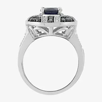 Limited Quantities! Womens 5/8 CT. T.W. Genuine Blue Sapphire Sterling Silver Oval Cocktail Ring