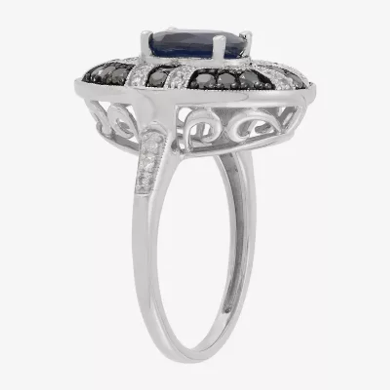 Limited Quantities! Womens 5/8 CT. T.W. Genuine Blue Sapphire Sterling Silver Oval Cocktail Ring