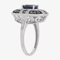 Limited Quantities! Womens 5/8 CT. T.W. Genuine Blue Sapphire Sterling Silver Oval Cocktail Ring