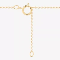 Limited Quantities! Womens Diamond Accent Lab Created White Opal 10K Gold Moon 17 Inch Pendant Necklace