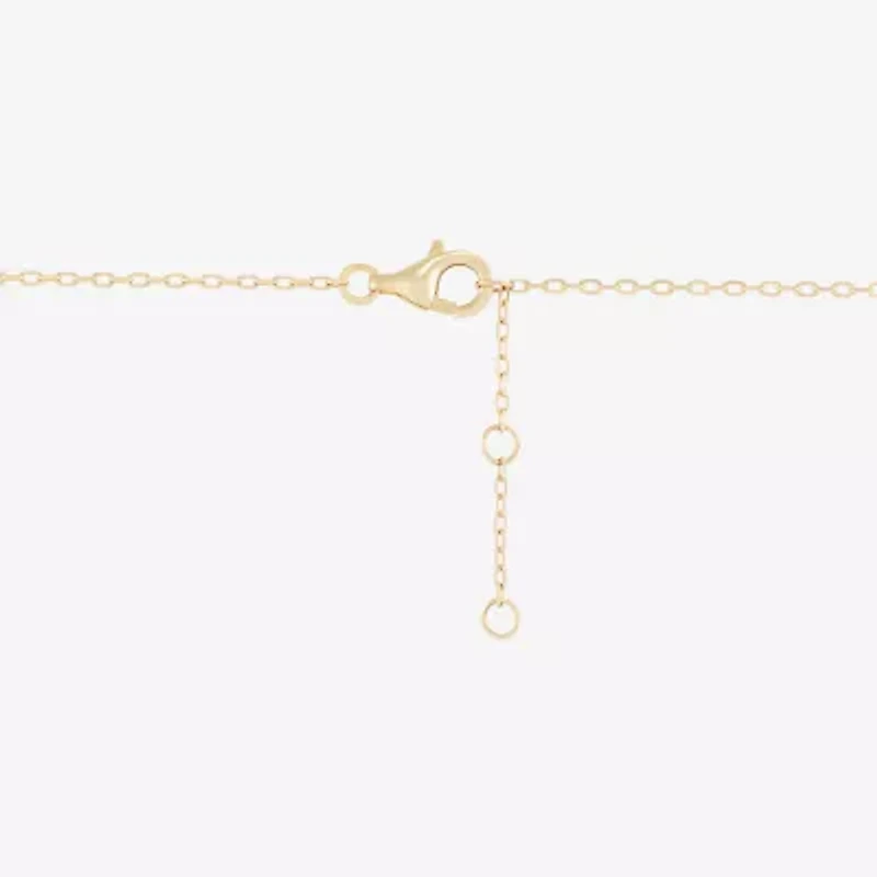 Womens Dyed White Cultured Freshwater Pearl 14K Gold Over Silver Hamsa 18 Inch Pendant Necklace