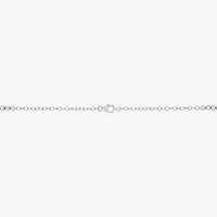 (H-I/I1) Womens White Diamond 10K Gold 18 Inch Tennis Necklace