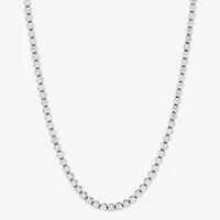 (H-I/I1) Womens White Diamond 10K Gold 18 Inch Tennis Necklace