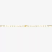 (H-I/I1) Womens White Diamond 10K White Gold 18 Inch Tennis Necklace