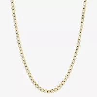 (H-I/I1) Womens White Diamond 10K White Gold 18 Inch Tennis Necklace