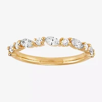 H-I / Si2) Womens 1/ CT. T.W. Lab Grown White Diamond 10K Gold Wedding Band