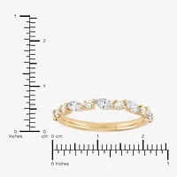 H-I / Si2) Womens 1/ CT. T.W. Lab Grown White Diamond 10K Gold Wedding Band