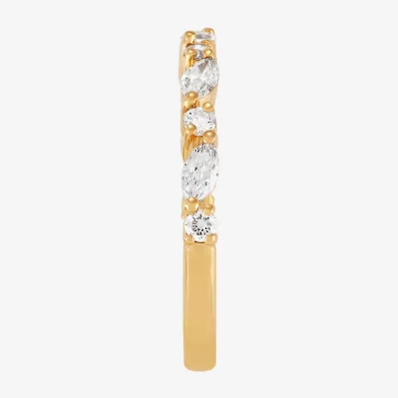 H-I / Si2) Womens 1/ CT. T.W. Lab Grown White Diamond 10K Gold Wedding Band
