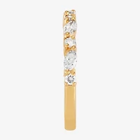 H-I / Si2) Womens 1/ CT. T.W. Lab Grown White Diamond 10K Gold Wedding Band