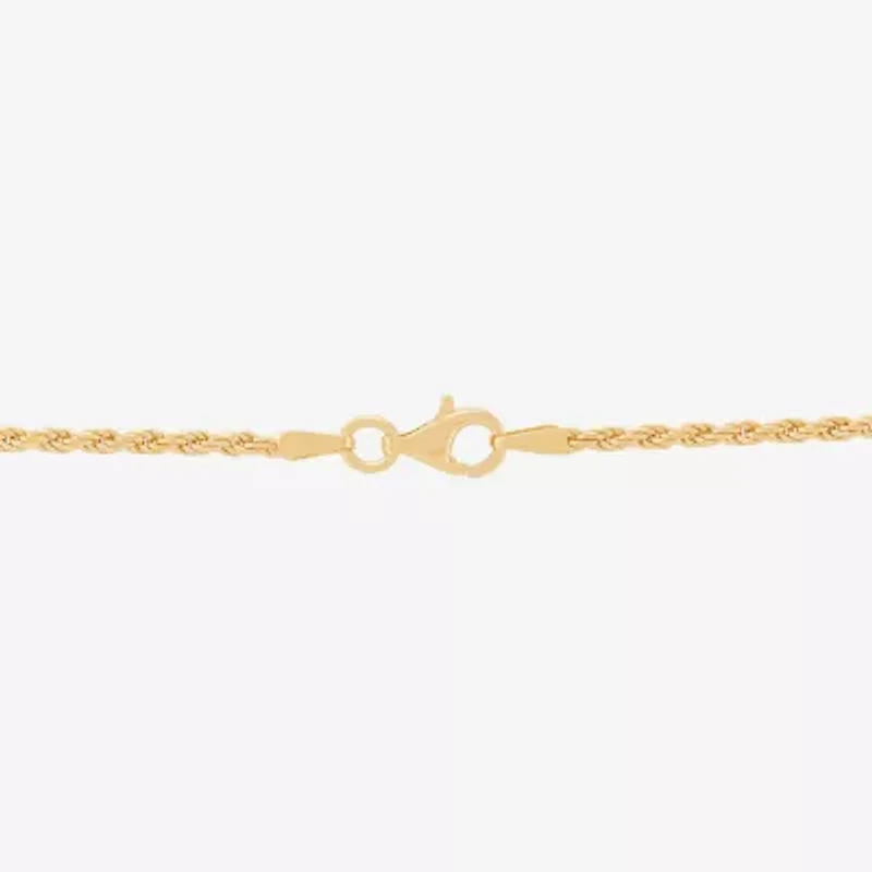 Mens Cubic Zirconia 14K Gold Over Silver Pendant Necklace