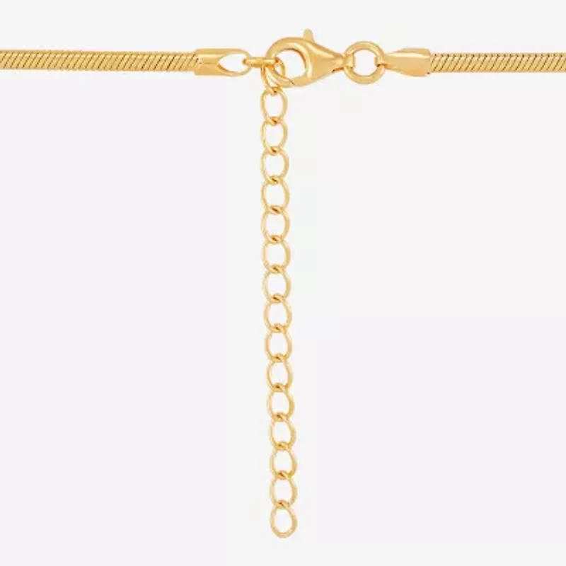 (H-I Womens 1/2 CT. T.W. Lab Grown White Diamond 14K Gold Over Silver Sterling Silver Oval 16 Inch Pendant Necklace
