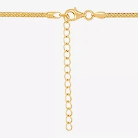 (H-I Womens 1/2 CT. T.W. Lab Grown White Diamond 14K Gold Over Silver Sterling Silver Oval 16 Inch Pendant Necklace