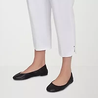 Alfred Dunner Nantucket Womens Stretch Fabric Straight Plus Capri Pant