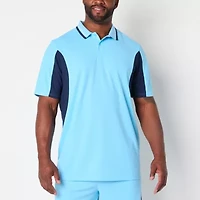 Xersion Pique Big and Tall Mens Regular Fit Short Sleeve Polo Shirt