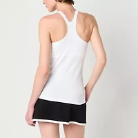 Arizona Womens Juniors Scoop Neck Sleeveless Active Tank Top